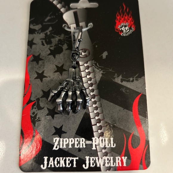 NWT Hair Glove Zipper Pull Jacket Jewelry from Harley-Davidson - Picture 1 of 2